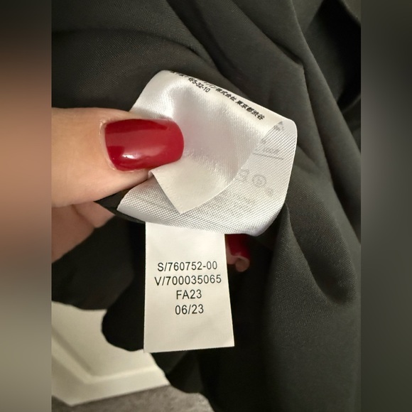 Banana Republic Olive Vegan Leather Wrap Dress - Picture 6 of 9